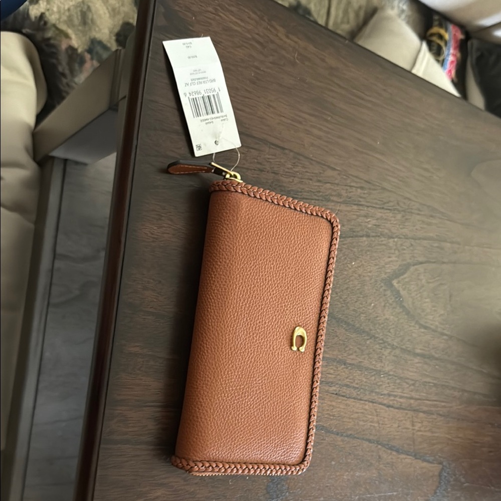 Coach Tan Leather Wallet